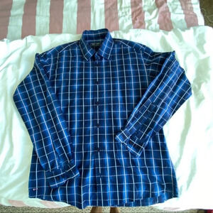 Shirt button down L Eden Park dark blue pink